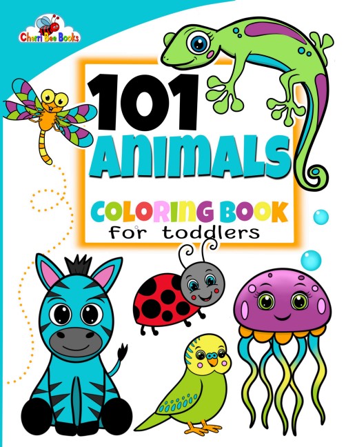 Easy, Cute Animals, Bugs, Birds & Sea Life With Bold Lines. Preschool To Kindergarten Ages 2-4